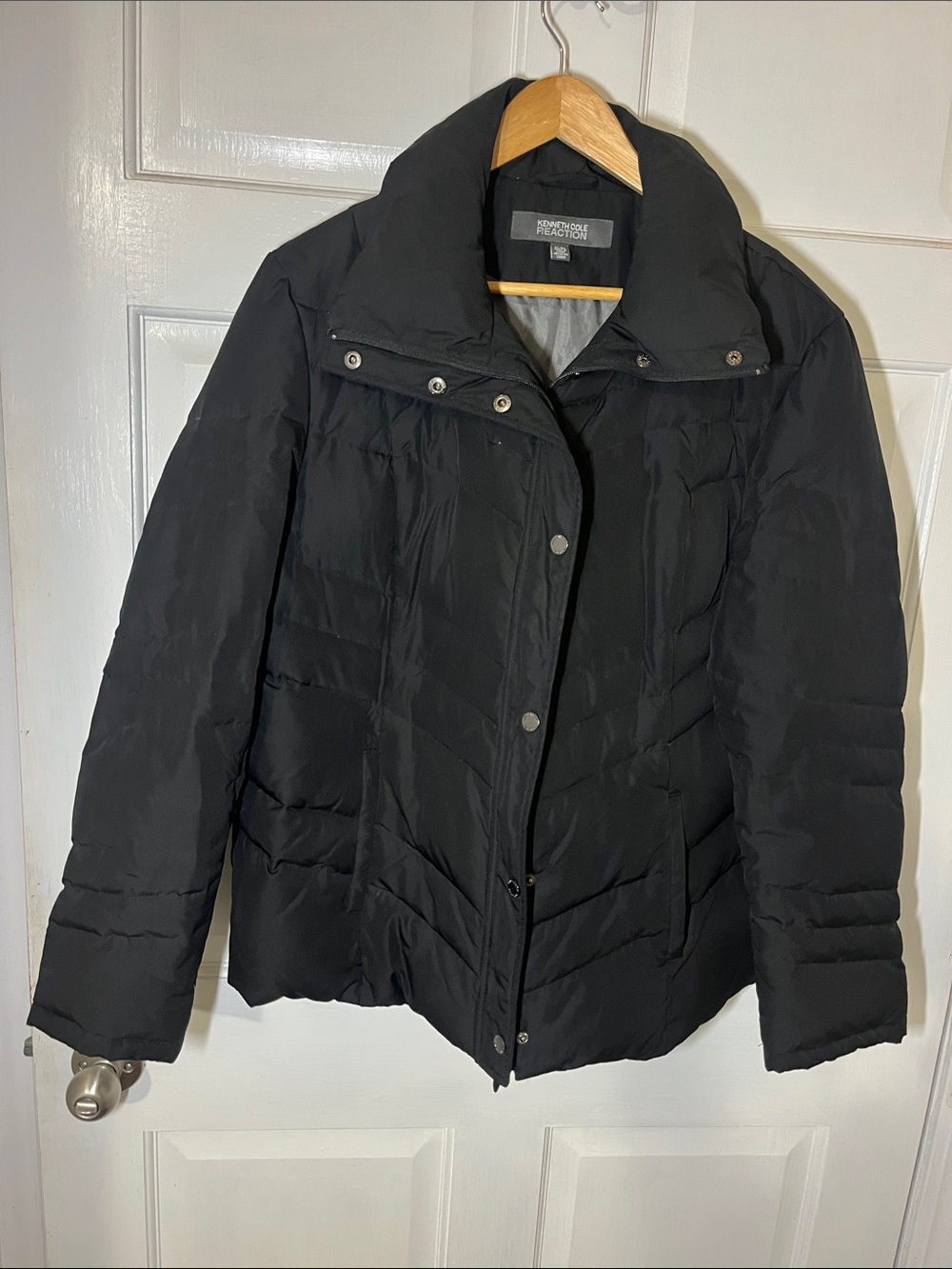 Kenneth Cole Reaction Women's Black Quilted Puffer Coat
